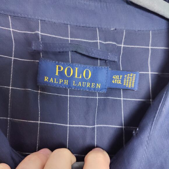 Polo Ralph Lauren Men's Sz XLT Navy Blue Bi-Swing Full Zip Windbreaker Jacket - Picture 5 of 7